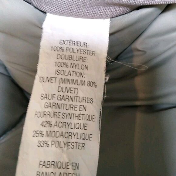 LL BEAN Women's Baxter State Parka Down Coat Blue Sz Large Petite Please Read - Picture 11 of 13